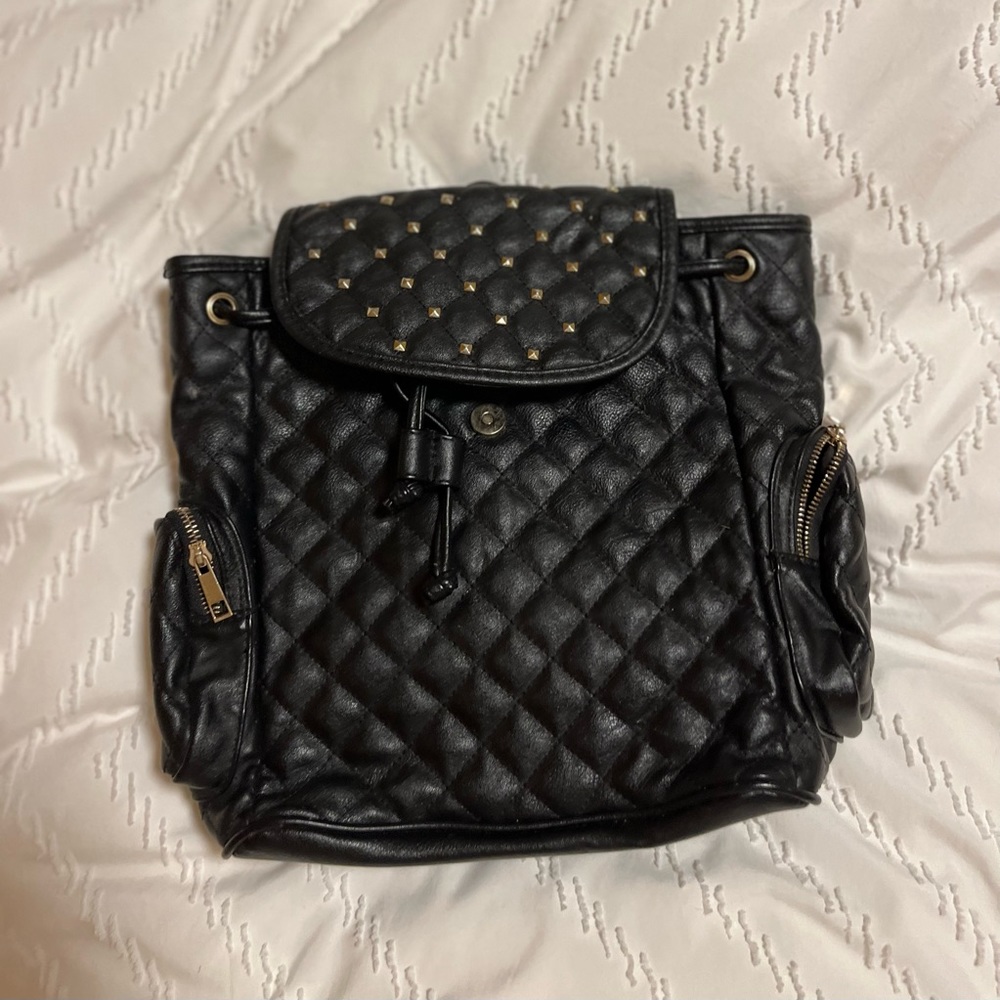 Leather backpack